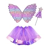 Escena aplicable: disfraz de hada para niños GWAWG, Perfecto para carnaval, fiestas de princesas, Navidad, Halloween, fiestas de disfraces o accesorios para disfraces de cosplay, convirtiendo cada ocasión en una aventura encantadora