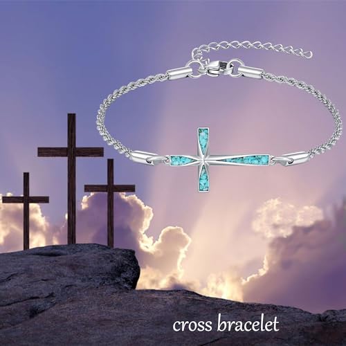 Pulsera de plata 925 con diseño cruz origami miniatura 6
