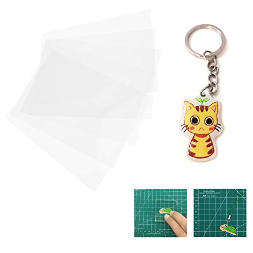 Hztyyier Schrumpffolie 0,2 Mm 10 Stück Blatt 2029 Durchscheinende Wärmeschrumpffolie Mattierte Wärmeschrumpffolie DIY-Papierhandwerkswerkzeuge