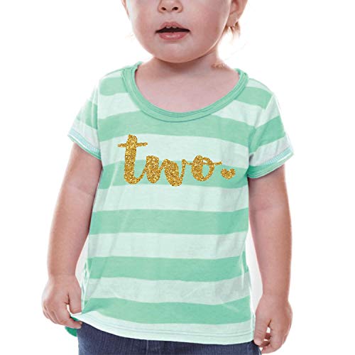 Bump and Beyond Designs Second Birthday Shirt Girl Second Birthday Outfit Green