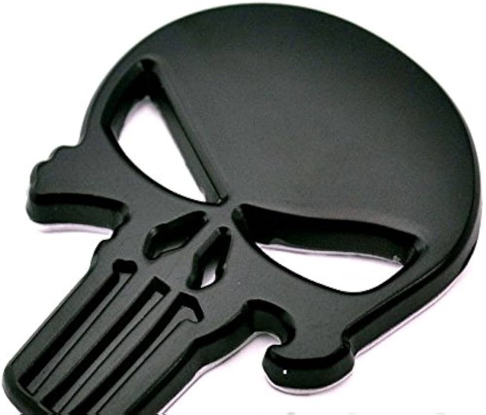 Autocollant Drapeau Corée Du Sud 3D Résine Relief Crâne - Décalque Voiture, Thème Skull