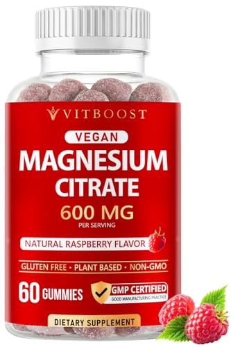 VITBOOST Magnesium Citrate Gummies 600mg - Calm & Relaxation - 60 Count