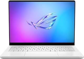 ASUS ROG Zephyrus G14 mais recente (2025) 3K OLED 120Hz laptop para jogos Copilot+ PC AMD Ryzen AI 9 HX 370 NVIDIA RTX 5070 Ti 12GB 32GB LPDDR5X RAM 1TB SSD RGB KB Windows 11 Platinum Branco