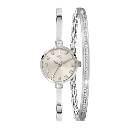Image of Spirit Ladies Silver Watch and Bangle Set