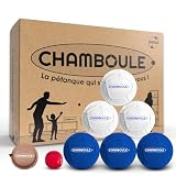 MASSA | CHAMBOULE - Jeu de Pétanque Intérieur et Extérieur - Boules Bleues et...