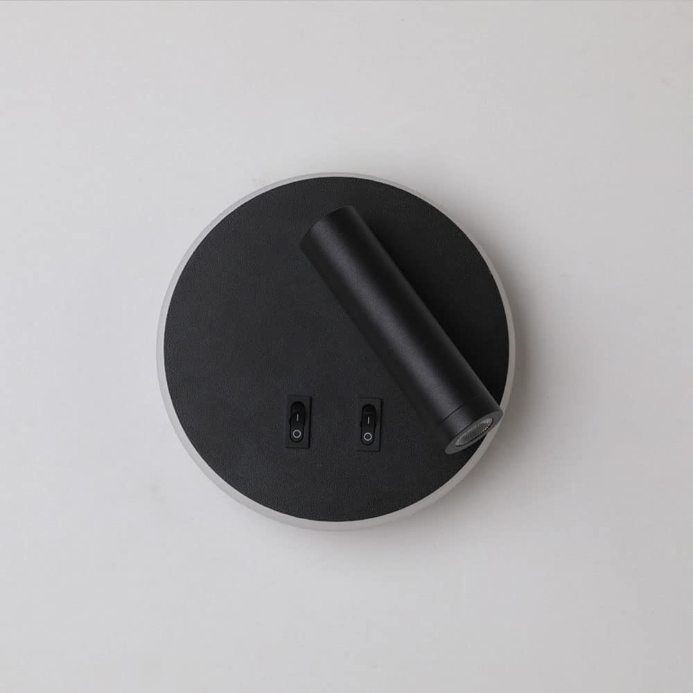 Lámpara de pared LED giratoria con interruptor ajustable para una lectura cómoda en la cama