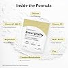 COMPLEMENT Bone Vitality Supplement for Women and Men - Vitamins for Bone & Muscle Strength, Energy Boost - Calcium Citrate Malate, Creatine, Vitamin D3 & K2, B12, Zinc, Magnesium (30 Servings)