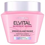 L'Oréal Paris Elvital Glycolic Gloss Spiegelglanz Maske, Haarmaske für...