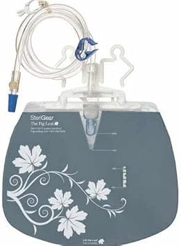 Ensur Fig Leaf Lite Urinary Drain Bag, Anti-Reflux Valve 2000 mL Vinyl, Large, 1 Count - Sold by Pack of One