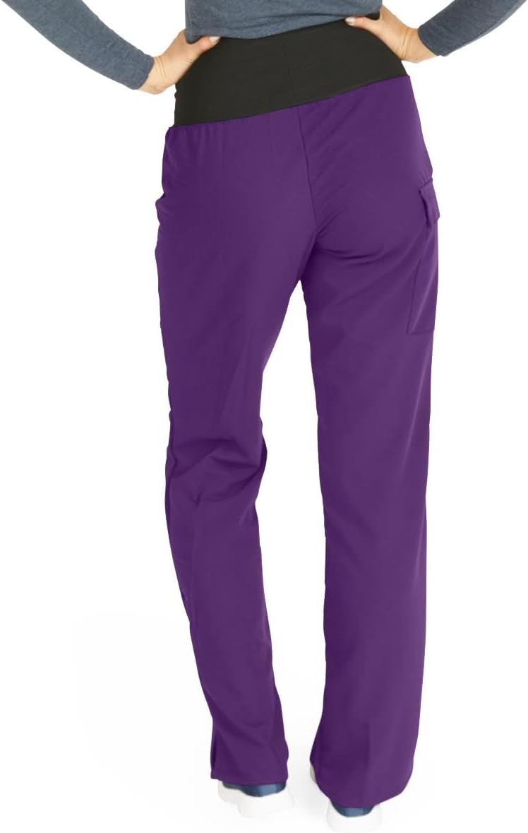 Ocean AVE Women's Stretch Wide Waistband Scrub Pants