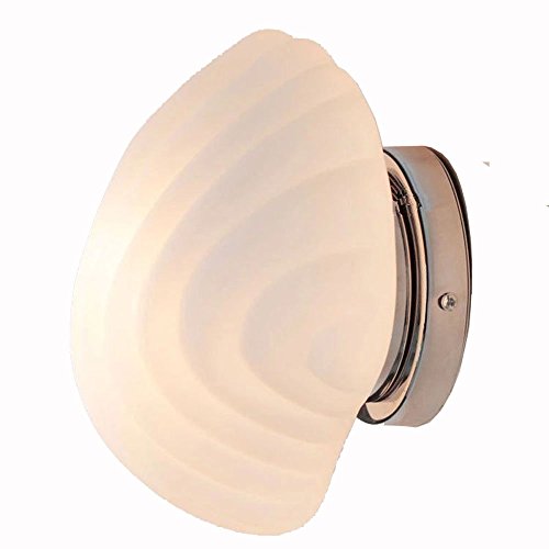 Bestsellerstars White Glass Shell Wall Lamp Modern Corridor Bedroom Bedsides Wall Light Balcony Porch Wall Lighting Fixtures #TOP5