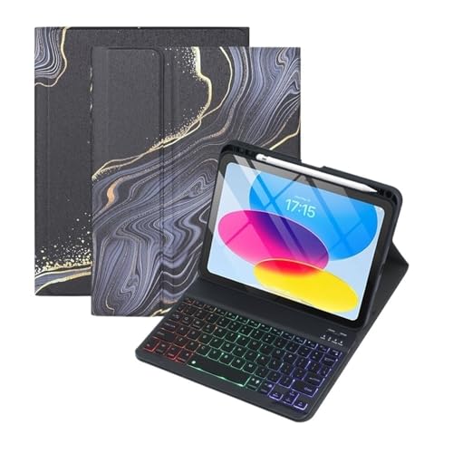 Protection iPad 11 génération 2025 étui cuir clavier rétroéclairé fente stylo