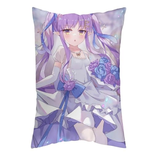 枕カバー キョウカ プリコネ ピローケース 60cm*40cm まくらカバー 寝具カバー ファスナー式 抱き枕 クッション 吸汗速乾 静電気対策強化 ソファクッションカバー 快適 肌に優しい 軽量 柔らかい ホテル品質 四節通用 家庭用 アニメ キャラクタ