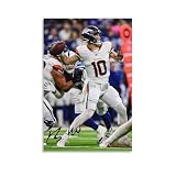 DQAZXCA American Football Player Bo Nix Classic Poster Canvas Painting Wall Art Poster for Bedroom Living Room Decor 16x24inch(40x60cm)