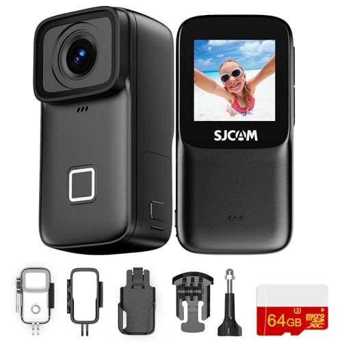 SJCAM C200Pro アクションカメラ 4K/30FPS|ウェアラブルカメラ|小型 軽量 防水5m|六軸手ブレ補正 HDR 長時間撮影|vlogカメラ 手持ち 5GWiFi対応|バイク用 旅行用 動画撮影用 日本語説明書付き 豊富なアクセサリー|64