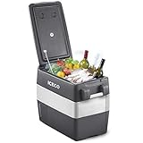 ICECO JP50 Portable Refrigerator Fridge Freezer, 12V Cooler Refrigerator, 50 Liters Compact Refrigerator with Secop Compressor, for Car & Home Use, 0℉～50℉, DC 12/24V, AC 110/240V