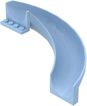 Gobricks GDS-2072 11267 Props 6x12x8 Slide, Bright Light Blue, 5 pcs