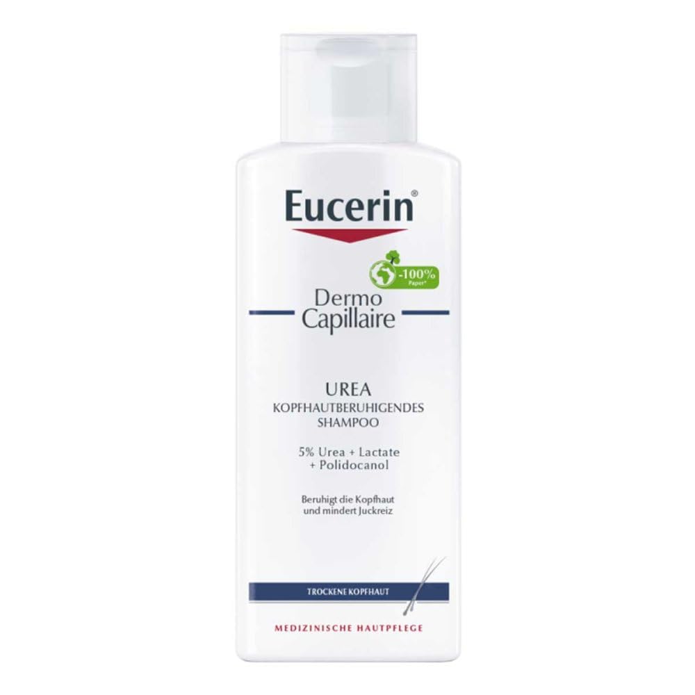 Eucerin DermoCapillaire kopfhautberuhigendes Urea Shampoo, 250 ml Shampoo