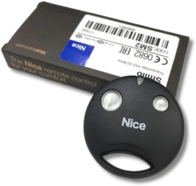 Nice Smilo SM2 Original Remote Control 2 Buttons 433.92 Mhz Rolling Code Remote Control Gate Opener