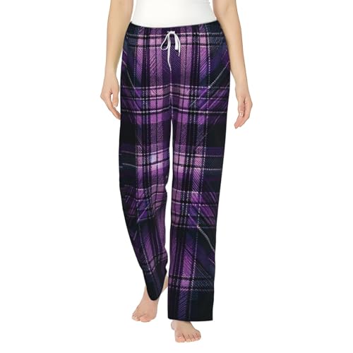 Pantalon de pyjama en polaire tartan pour femme | Bas de nuit en flanelle confortable