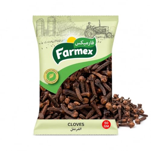Farmex Whole Cloves - 50g | Aromatic Flower Buds for Cooking Tea Baking & Remedies | Perfect Small Size | 100% Natural