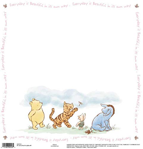 EK Success EK Disney Single-Sided Cardstock 12"X12"-Pooh Everyday Beautiful