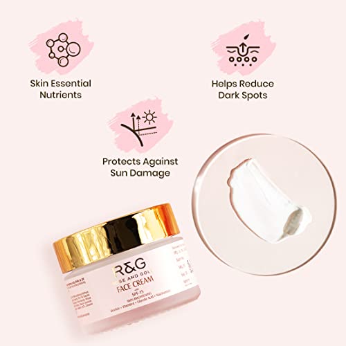 Image of VASU R&G Skin Brightening Face Cream With Spf-15 50 Ml | Helps Reduce Hyper-Pigmentation | Dark Spots & Protect From Harmful Uv Radiation | For A Visibly Brighter & Youthful Skin | Unisex