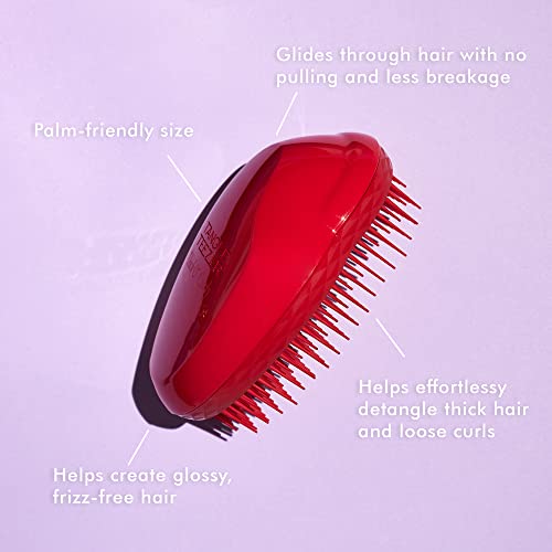 Tangle Teezer, Thick & Curly Detangling Hairbrush, Salsa Red #TOP2