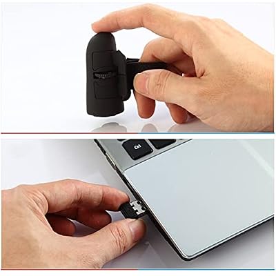 Mini 2.4G Wireless Finger Ring Mouse Ergonomic Handheld Optical Travel Mice(Black), 500355111A2