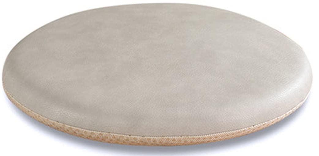 Coussin de chaise en mousse a memoire de forme rond antiderapant gris clair