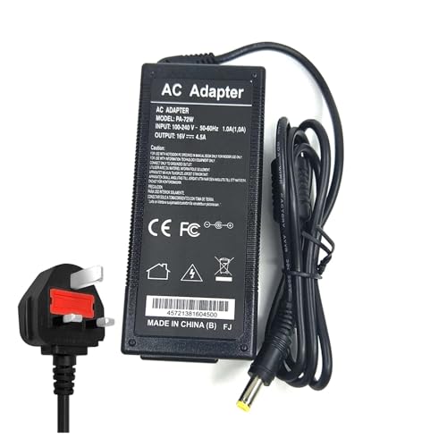 Adaptateur secteur 16V pour remplacer un chargeur perdu avec fiche britannique 5,5 x 2,5