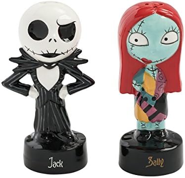 Vandor Nightmare Before Christmas Jack and Sally Salt and Pepper Set (84130), multicolor