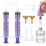 Segbeauty Herramienta de Transferencia para Perfume, 5ml Jeringa de Plastico y Embudo de Metal, Pipetas y Bomba para Transferencia de Perfumes a Botellas Vacías