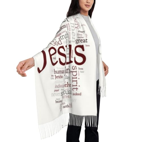 Prayer Wrap Scarf Virgin Mary Jesus Soft Cashmere - Lightweight Scarf For Women, Large Shawl And Wrap Prayer Shawl Gifts