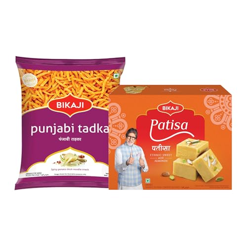 Bikaji Patisa & Punjabi Tadka Indian Snack Combo 550g