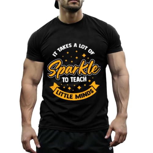 Cexoutvd T-Shirts,Sparkle Teach Minds,Casual, Unisex Graphic Tee