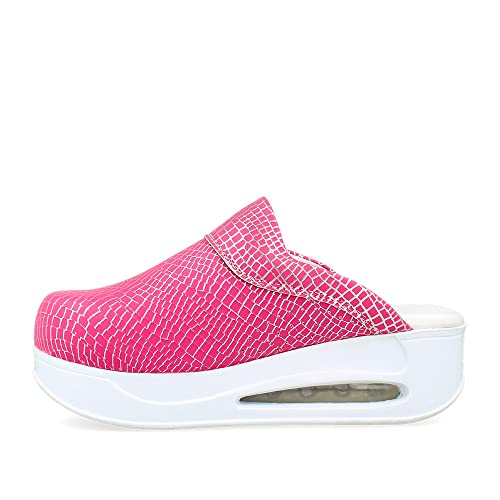 Zapatísimos Zueco Sanitario con Planta anatómica de Piel Suela Antideslizante y cámara de Aire, clínica, Hospital, Enfermeras, médicos Cover