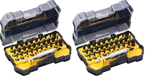 Dewalt 32-tlg. Extreme Flextorq Schrauberbit Set DT70523T (25 mm Bits zum Einsatz in Schlagschraubern geeignet, für Schraubkopfprofile Phillips, Pozidriv, Torx sowie Schlitz, inkl. magn. Bithalter)