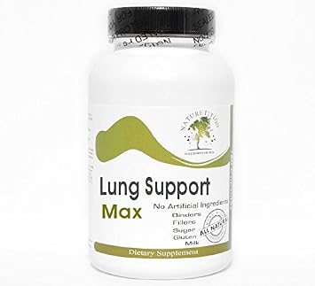 Lung Support Max  180 Capsules - No Additives  Naturetition Supplements