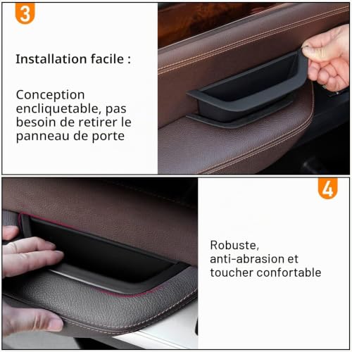 TTCR-II Compatible avec Poignée Porte BMW X3 F25 2010-2016,X4 F26 2014-2017 – vue 4