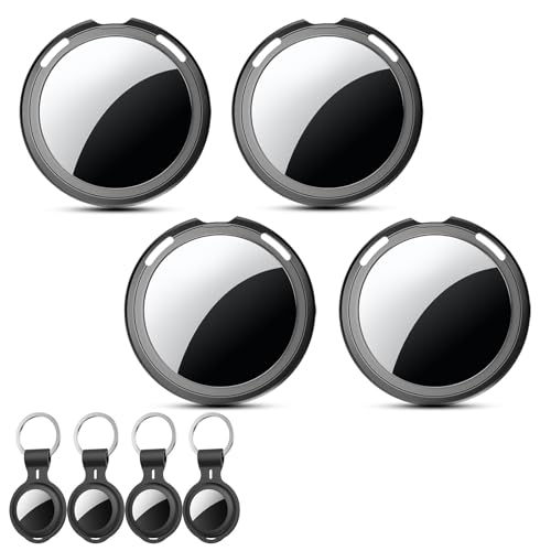 Tracker Tags-4 Pack [Apple MFi Certified]Work with Apple Find My (iOS Only)