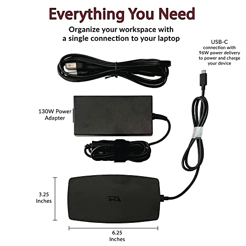 Estación de acoplamiento USB-C DS-1000 con HDMI dual 4K y seis puertos USB 3