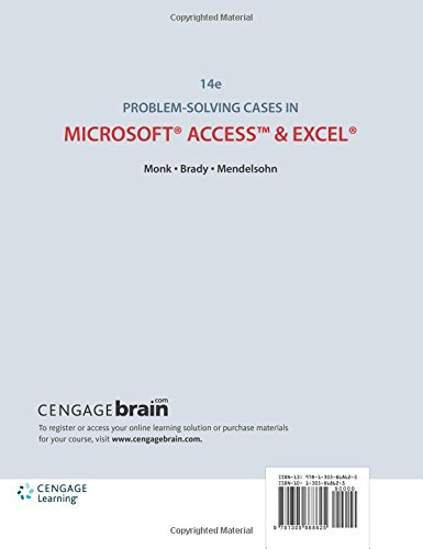 Problem Solving Cases In Microsoft Access And Excel #TOP9