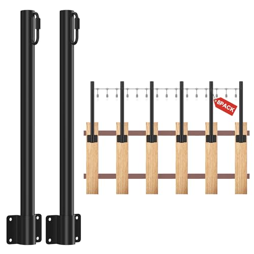 Suchtale 8 Pack 1.3 ft String Light Poles