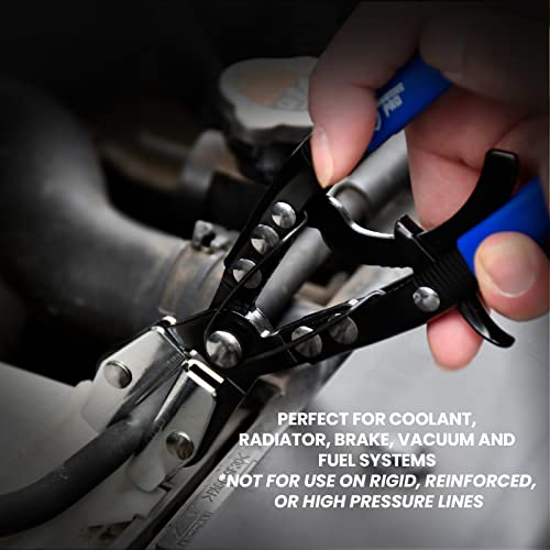 Smotivepro 3Pcs Ratcheting Hose Pinch Off Pliers Set, 8Inch 10Inch 12Inch Hose Pinch Pliers Automotive Locking Pinch Off Pliers Radiator, Coolant, Heater, Fuel Pinch #TOP4