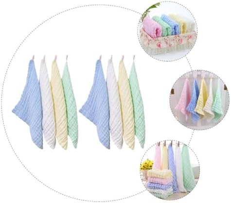 Mikinona 8pcs Cotton Baby Towels Muslin Washcloths for Newborns, Absorbent and Easy Clean, as Quick Changing — view 3