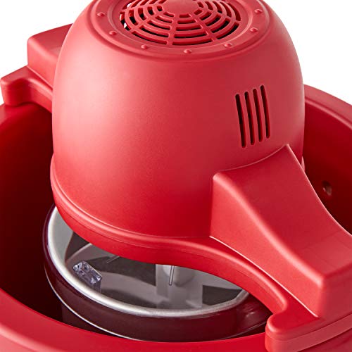 Pioneer Women Sweet Rose 4 Quart Ice Cream Maker, Brownred