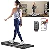Sunny Health & Fitness Wi-Fi Smart Treadmill Walking Pad with Shock Absorption Cushioning, Home Fitness Cardio Equipment with SunnyFit App Access - Compact Foldable, Auto Incline, Under Desk Optional
