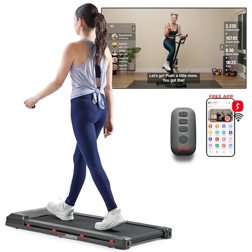 Sunny Health & Fitness Smart WiFi Treadmills – Compact, Foldable, Portable, Under Desk & Incline Options (Manual & Auto), Brushless Motor, & Bluetooth SunnyFit App, LED Display, Shock Absorption - Image 4