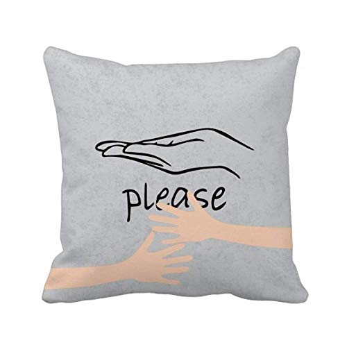 Câlin coussin de couvrir DIYthinker noir un geste tendre pour la maison - 2